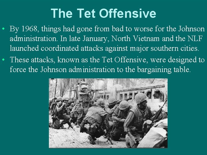 PowerPoint of the Tet Offensive(Photo Credit: Slideplayer.com)