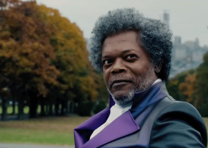 Samuel L. Jackson in a scene from the 2019 film Glass.