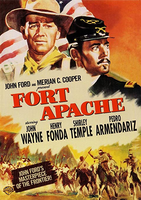 Fort Apache, starring John Wayne and Henry Fonda; directed by John Ford for Argosy Pictures and distributed by RKO Radio Pictures. (1948)
