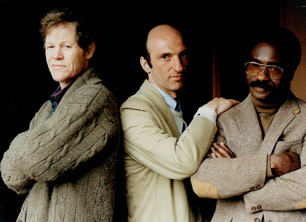 The story of Rubin Hurricane Carter, right, the New Jersey boxer sent to prison for 18 years on rigged charges, has been told by two Canadians who helped free him: Terry Swinton, left, and Sam Chaiton. in their new book "Lazarus and the Hurricane: The Untold story of Freeing Rubin "Hurricane" Carter. Photo Credit: Peter Power/Toronto Star via Getty Images