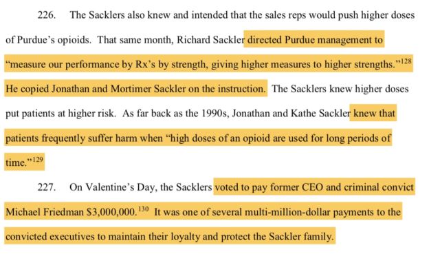 Massachusetts Details Sackler Family's Role In OxyContin Marketing in a lawsuit filed in Massachusetts by Attorney General Maura Healey.

Photo Credit: Google Images
