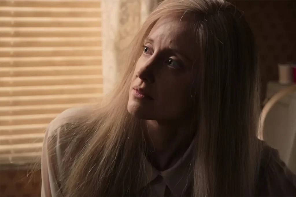 Andrea Riseborough as Judy Schneider in "Waco" (2018) Photo Credit: Paramount Network
