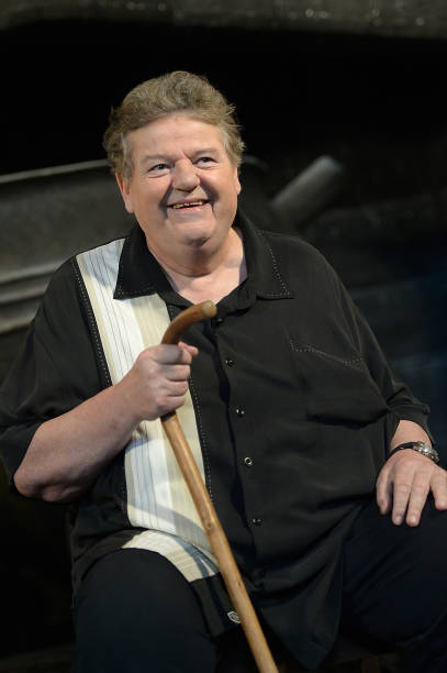 Robbie Coltrane is interviewed at "The Wizarding World Of Harry Potter Diagon Alley" at Universal Orlando on June 19, 2014 in Orlando, Florida. Photo Credit: Gustavo Caballero/Getty Images