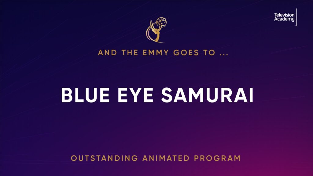 The "76th Emmy Awards" 2024 nominations for "Outstanding Animated Program": The ***winner is: - ***"Blue Eye Samurai" (Netflix) - "Bob's Burgers" (FOX) - "Scavenger's Reign" (MAX) - "The Simpsons" (FOX) - "X-Men '97" (Disney+) Photo Credit: Television Academy Twitter