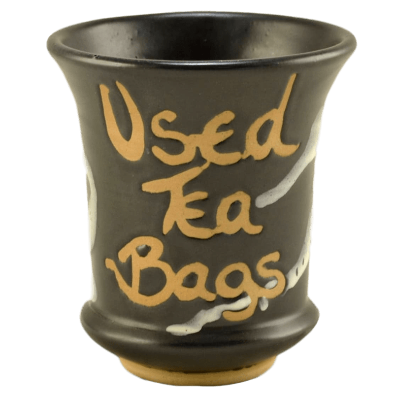 Used Teabag Pot Bistro Black Matt Moville Pottery