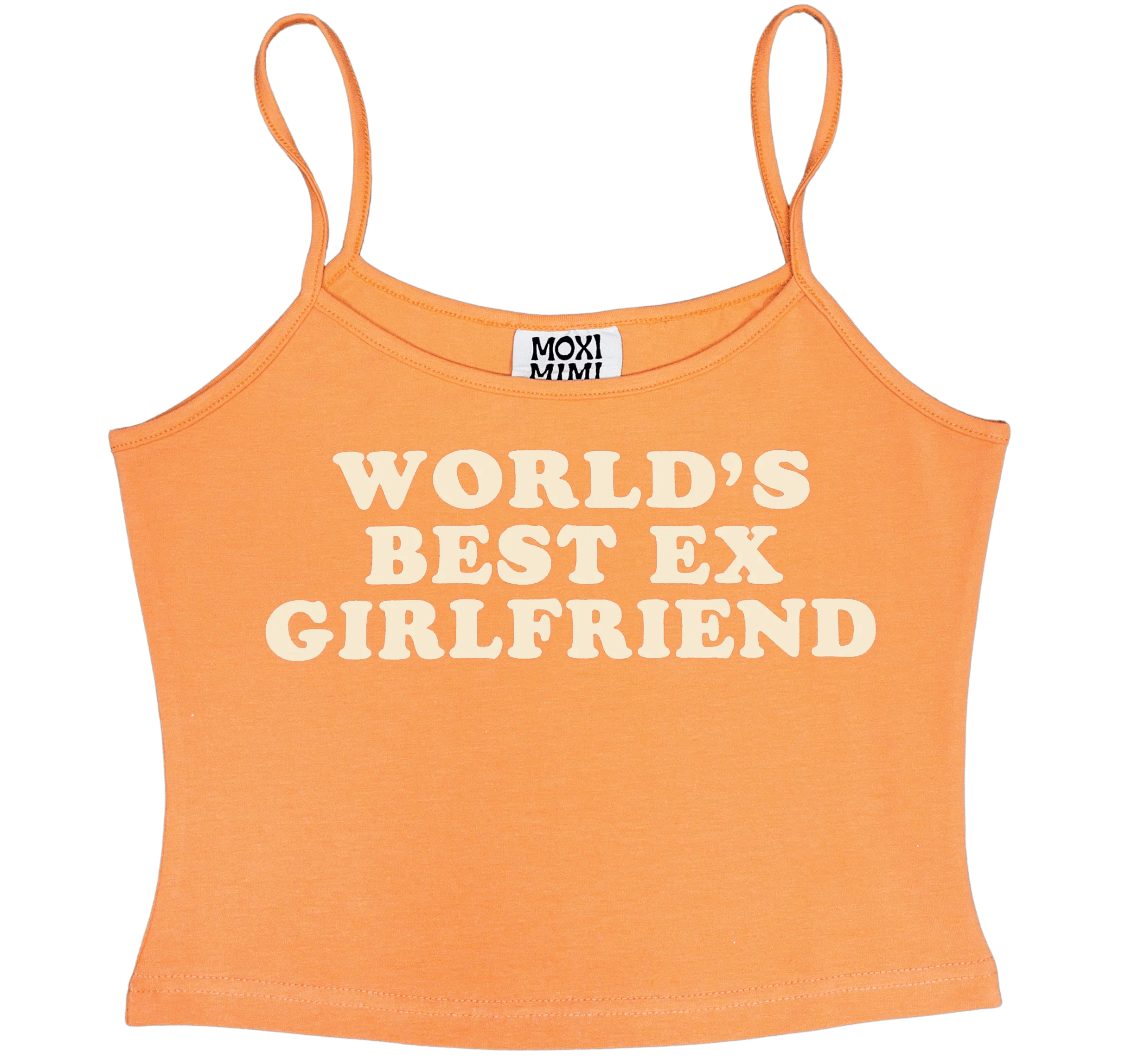World's Best ExGirlfriend Tank Top in Orange Moxi Mimi