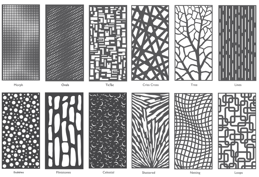 Material Showcase Laser Cut Collection Moz Designs Decorative