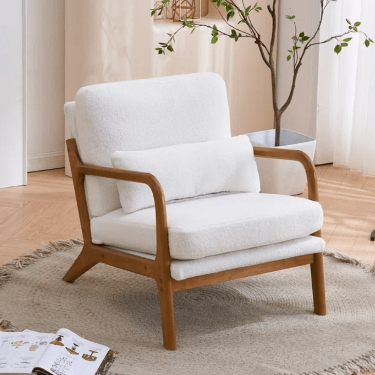The Best White Accent Chairs that Will Instantly Brighten Your Living