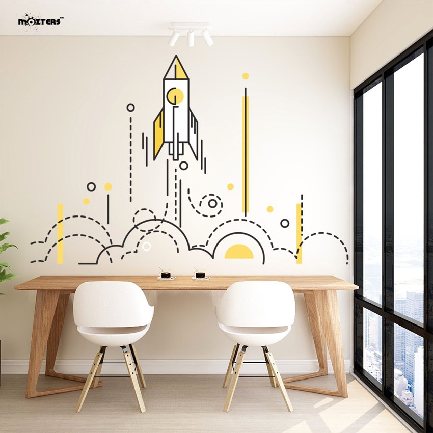 Rocket Wall Decal Mozters