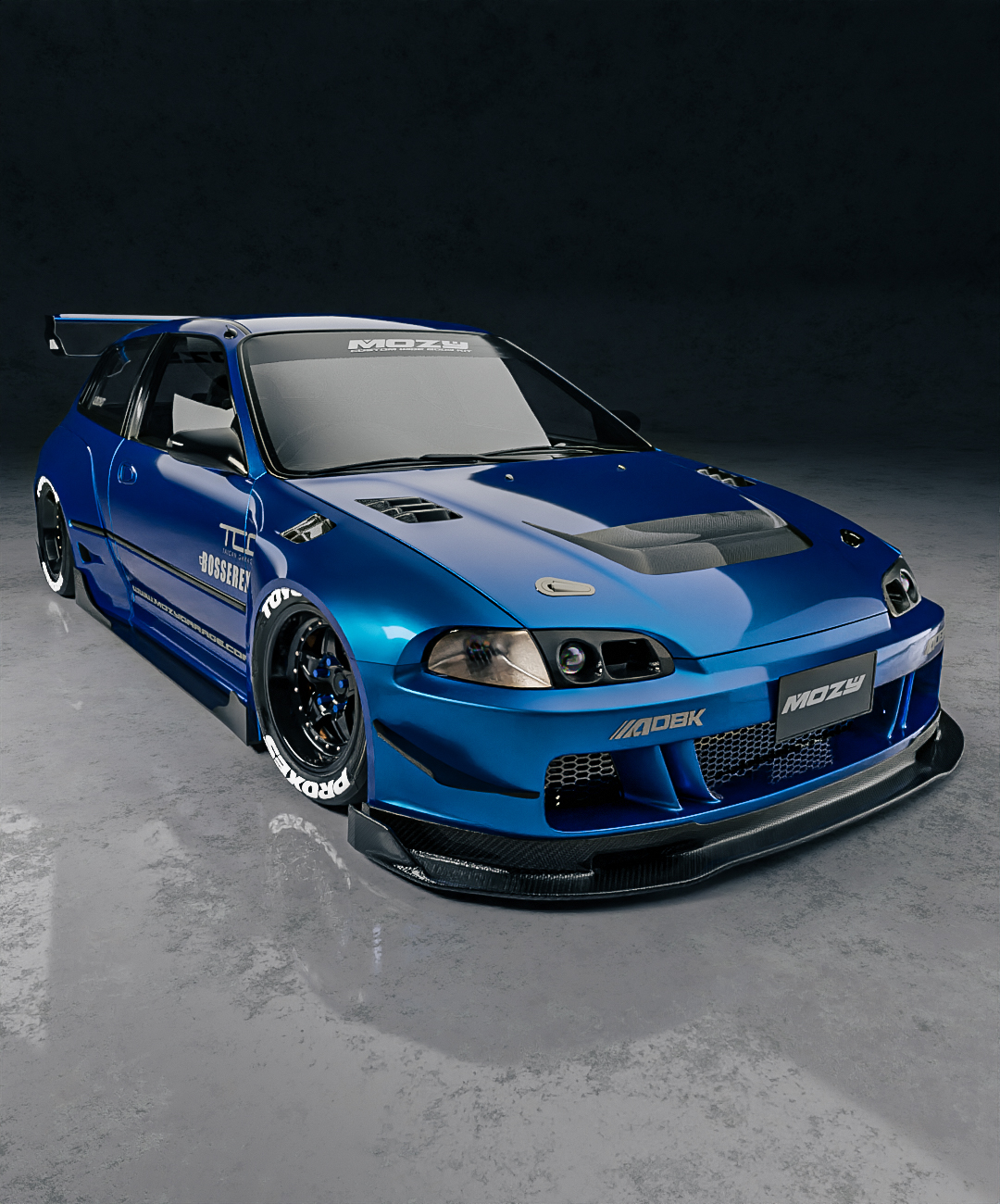 Honda Civic EG Hatch Widebody Kit by MOZY - Mozy Garage