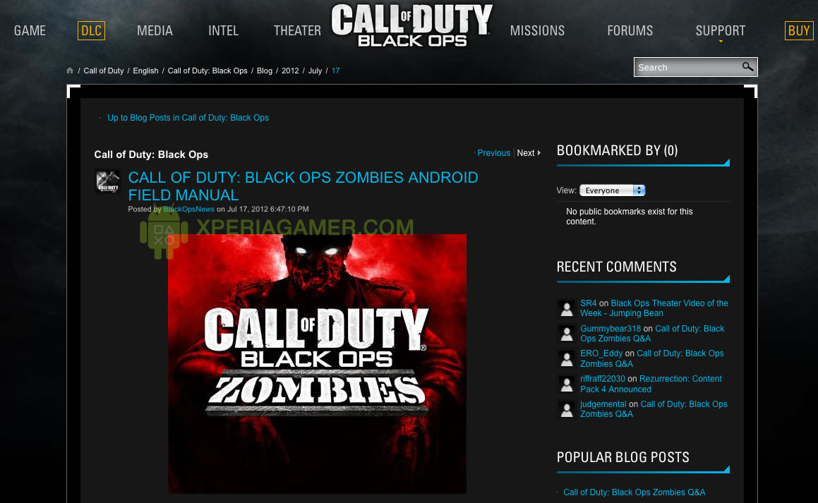 Rumor Call of Duty Black Ops Zombies Invades Android MP1st
