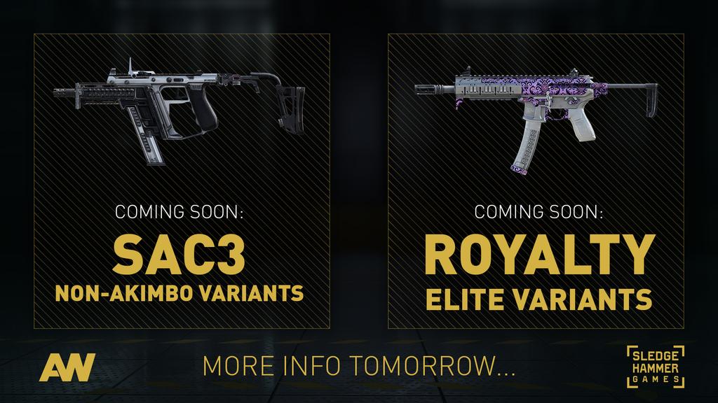 New 'Royalty' Weapons Coming To Call of Duty Advanced Warfare [Updated