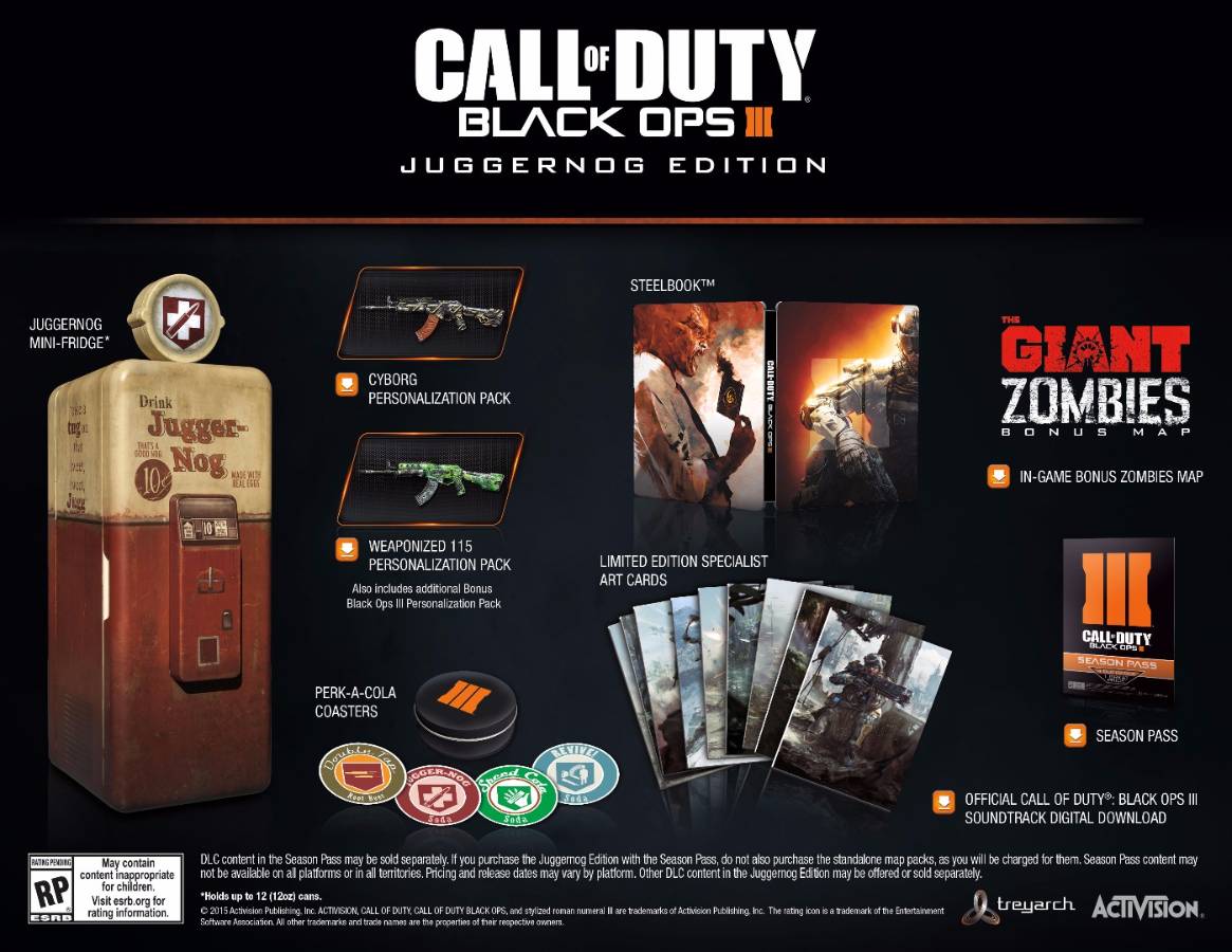 Call of Duty Black Ops 3's Juggernog Edition Includes Fully