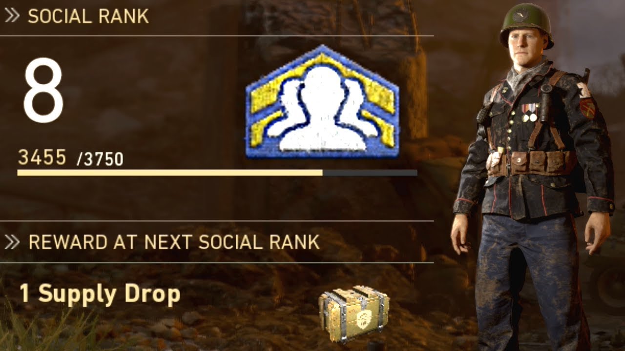 COD WW2 Social Score Rewards Verified Gamertag for Top