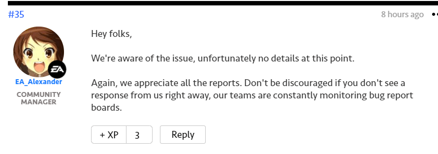 Anthem Health Bug Is Presently Annoying Players, EA Aware of the Issue
