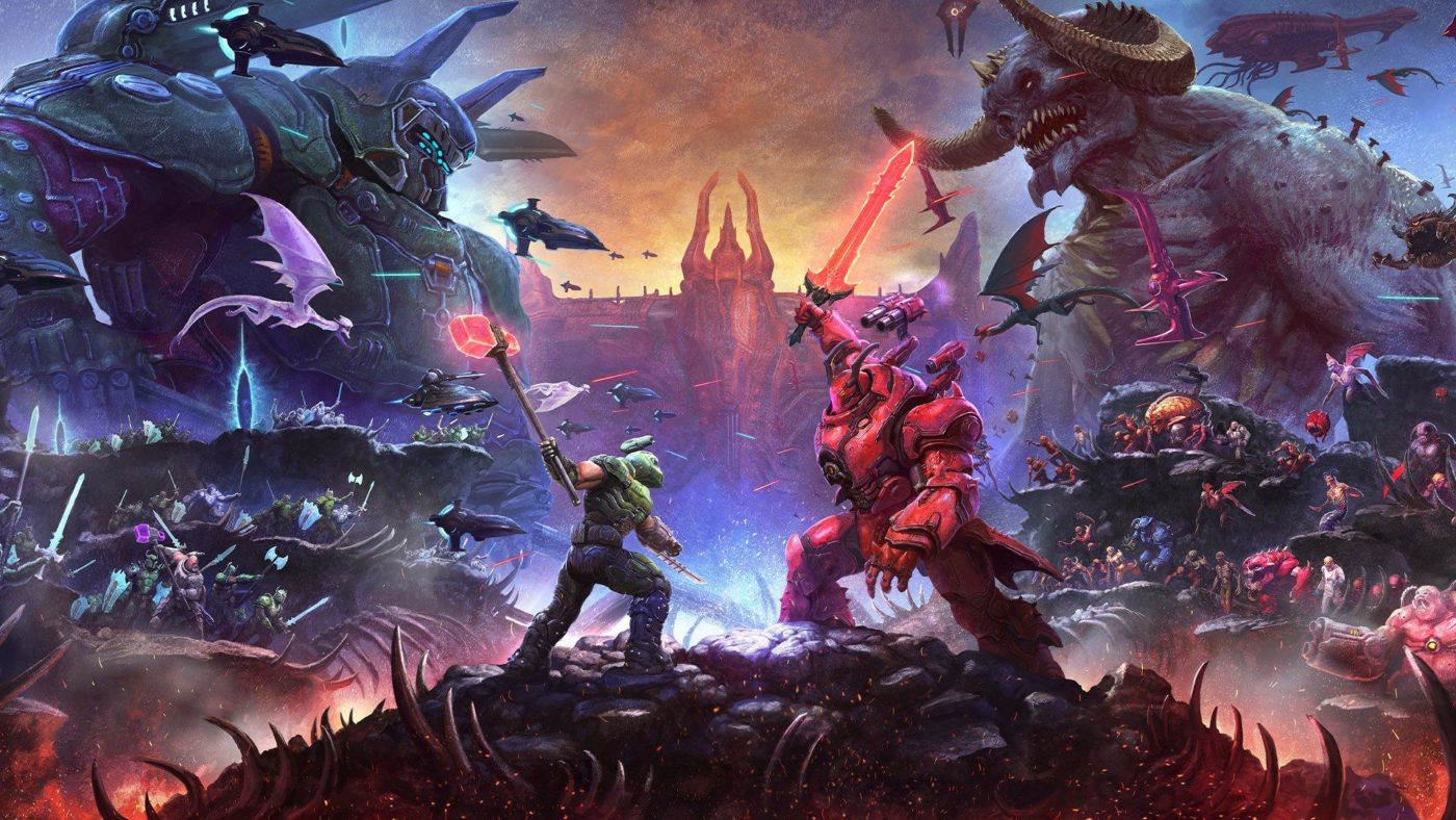 DOOM Eternal The Ancient Gods Part 2 Cover Art, Screenshots