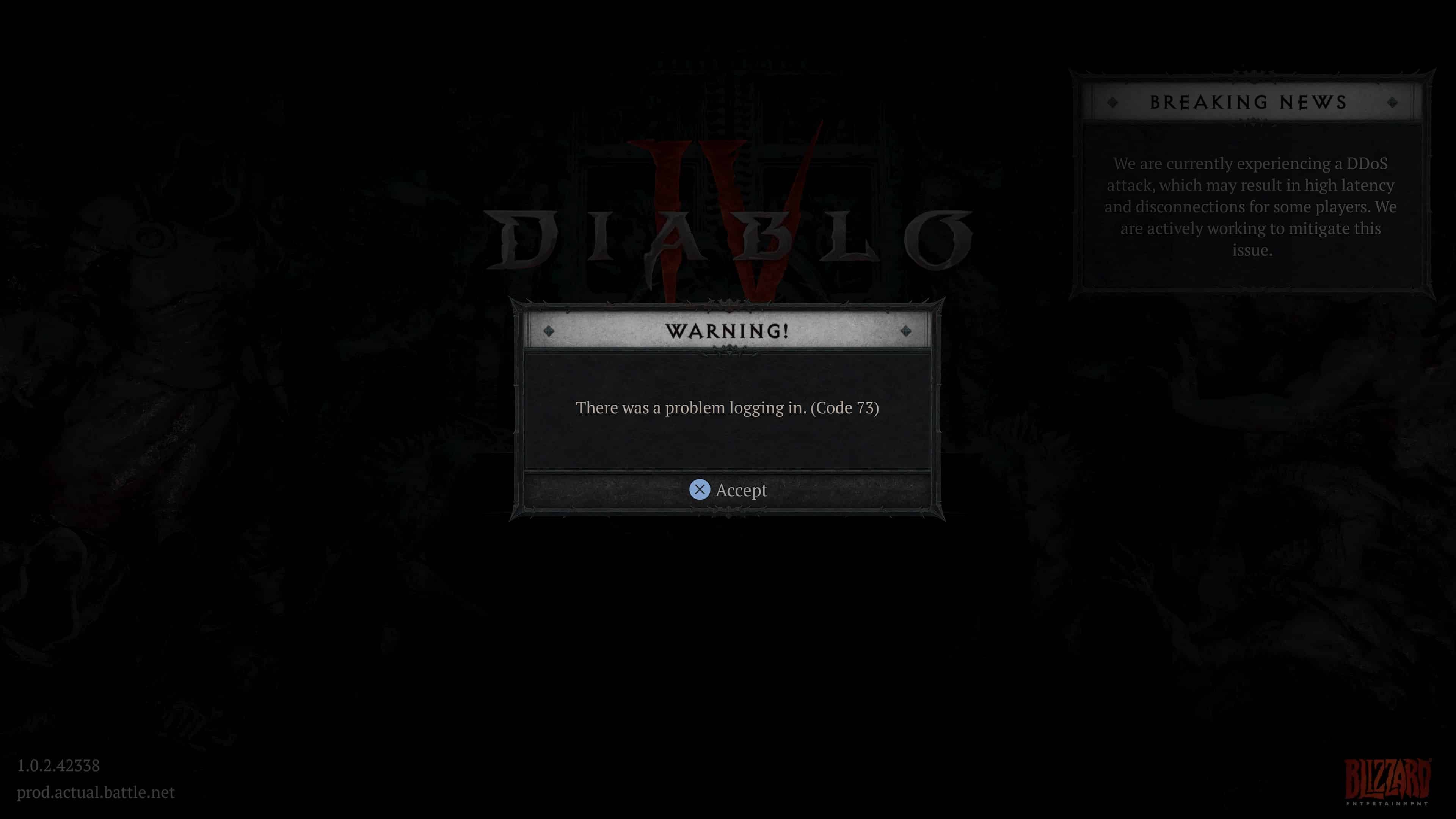 Diablo 4 Down With Invalid License Issues Reports Error Code 315306