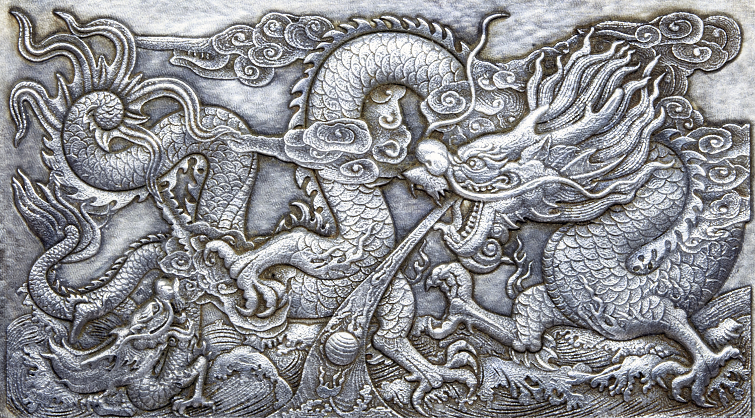 3D Laser Engraved Dragons in Steel and Aluminum MP 3D Designs LLC