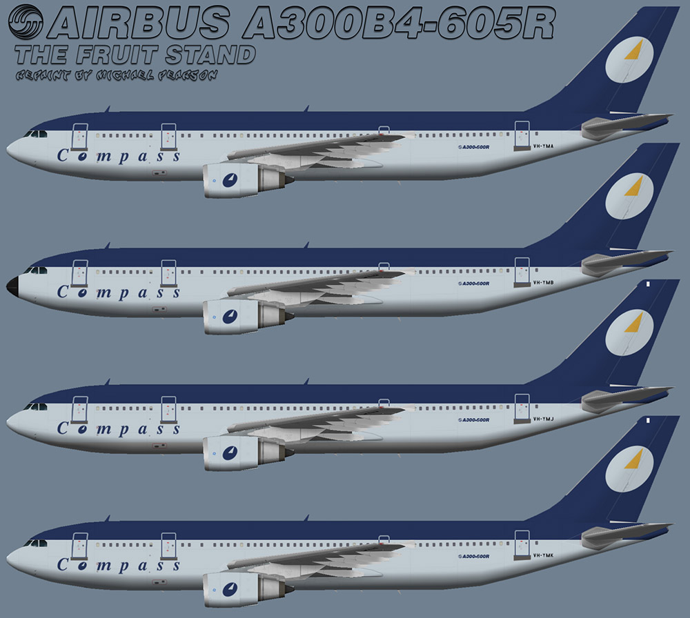 Compass Airlines (Australia) Airbus A300 Mikey's Retro FS Corner