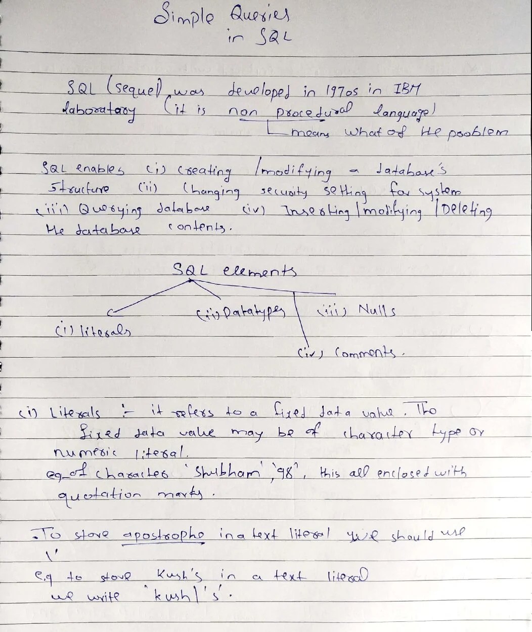 MP Board Class 12th Computer Python Handwritten Notes English Medium