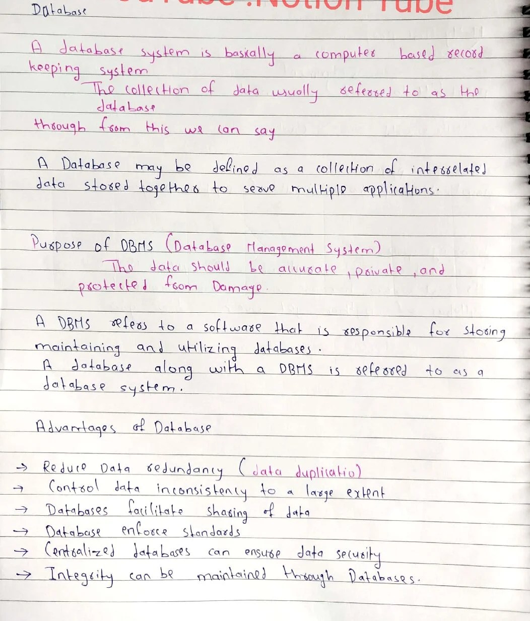 MP Board Class 12th Computer Python Handwritten Notes English Medium