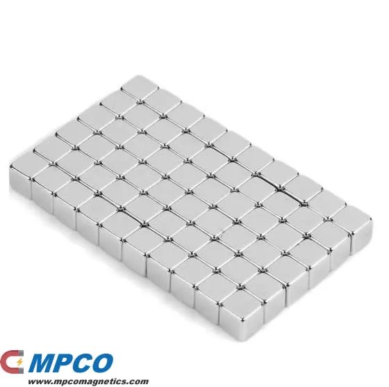 Cube Neodymium Silver N45 5mm MPCO