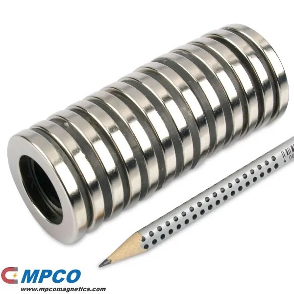 40 x 25 x 5mm Neodymium Speaker Ring N42 Ni MPCO