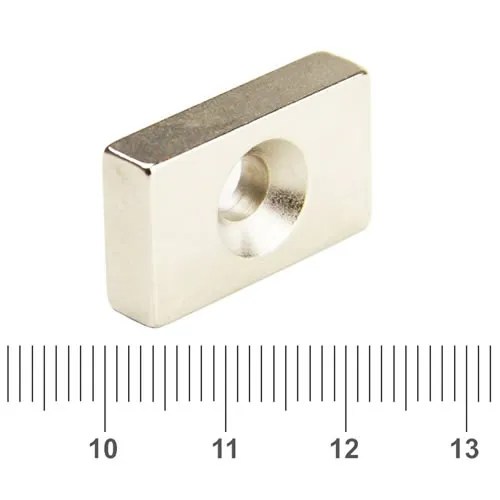 Countersunk Rectangular Magnet