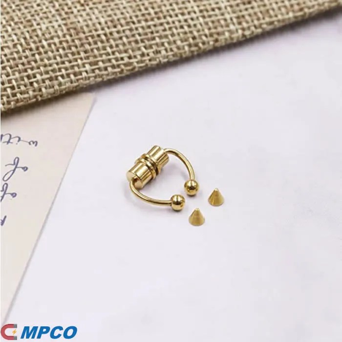 Golden Fake Nose Ring Hoop MPCO