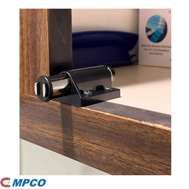 Black Pressure Catch for and Cupboard Doors MPCO