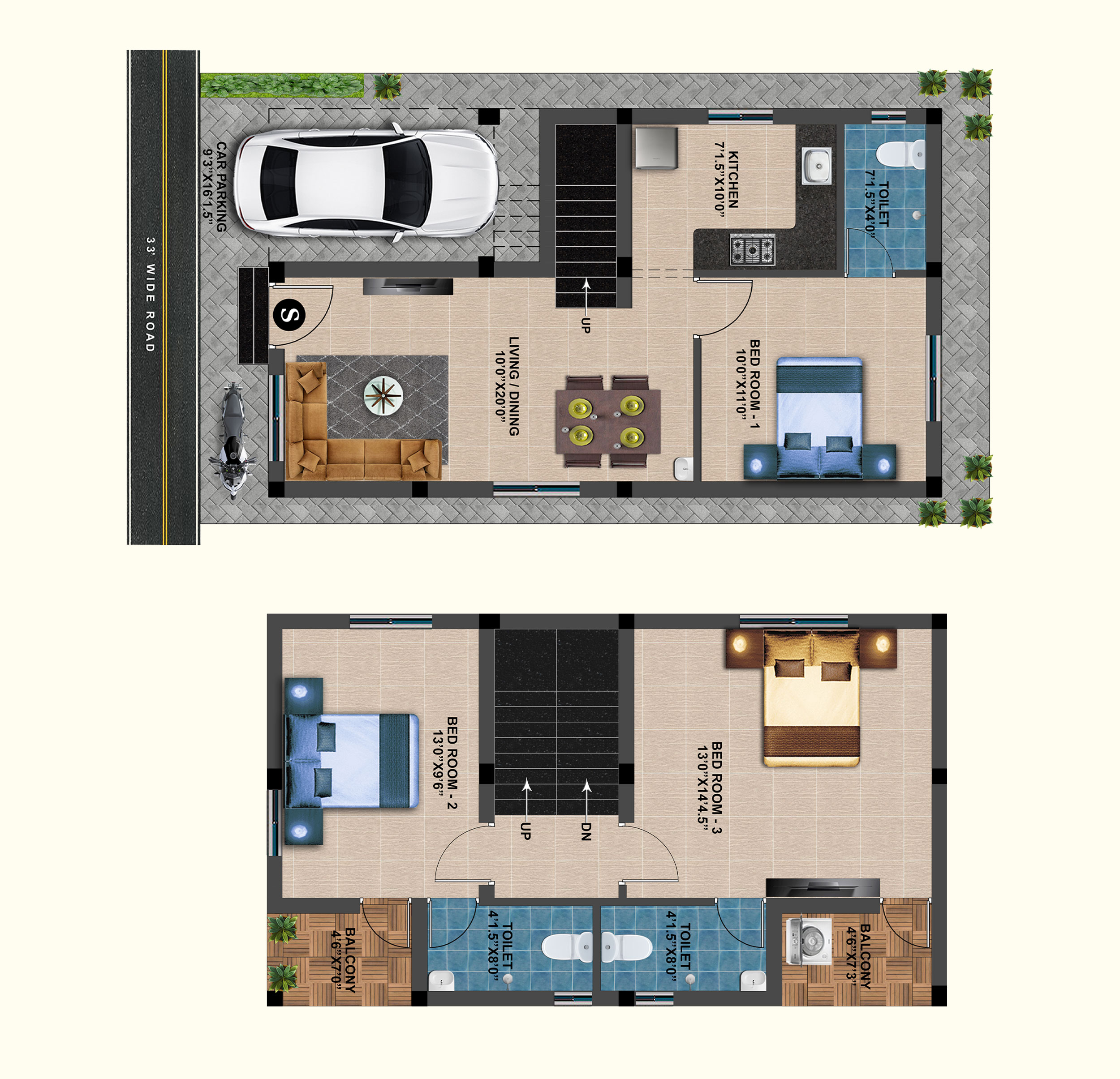 Md Ferns Paradise Villa 3 MP Developers