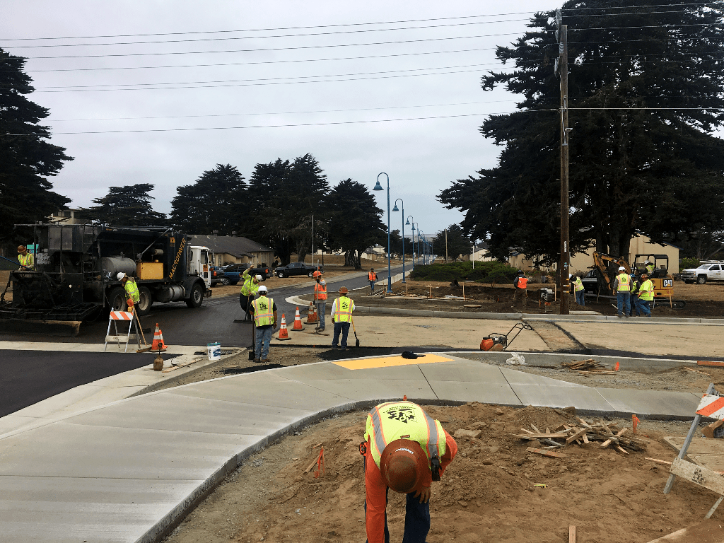 7th Ave Parking Lot Monterey Peninsula Engineering site