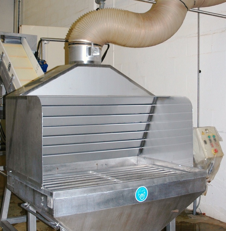 Dosseret aspirant MP Filter, aspiration des substances polluantes par