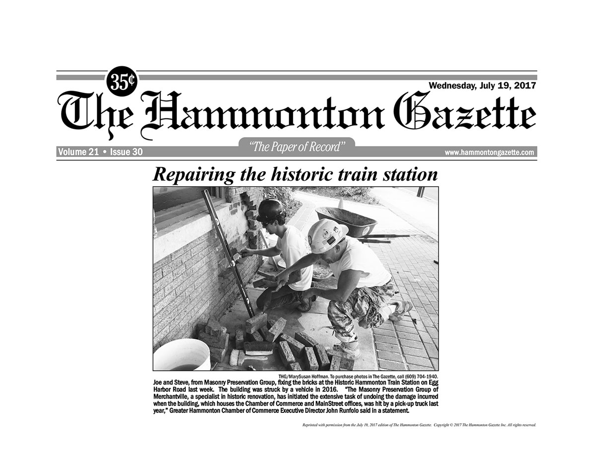 MPGNJ featured in The Hammonton Gazette article on July 19, 2017