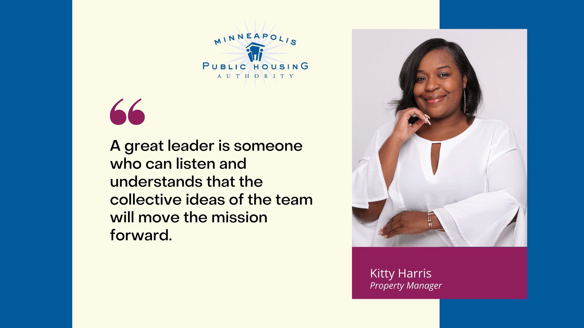 Employee Highlight Kitty Harris Minneapolis Public Housing Authority