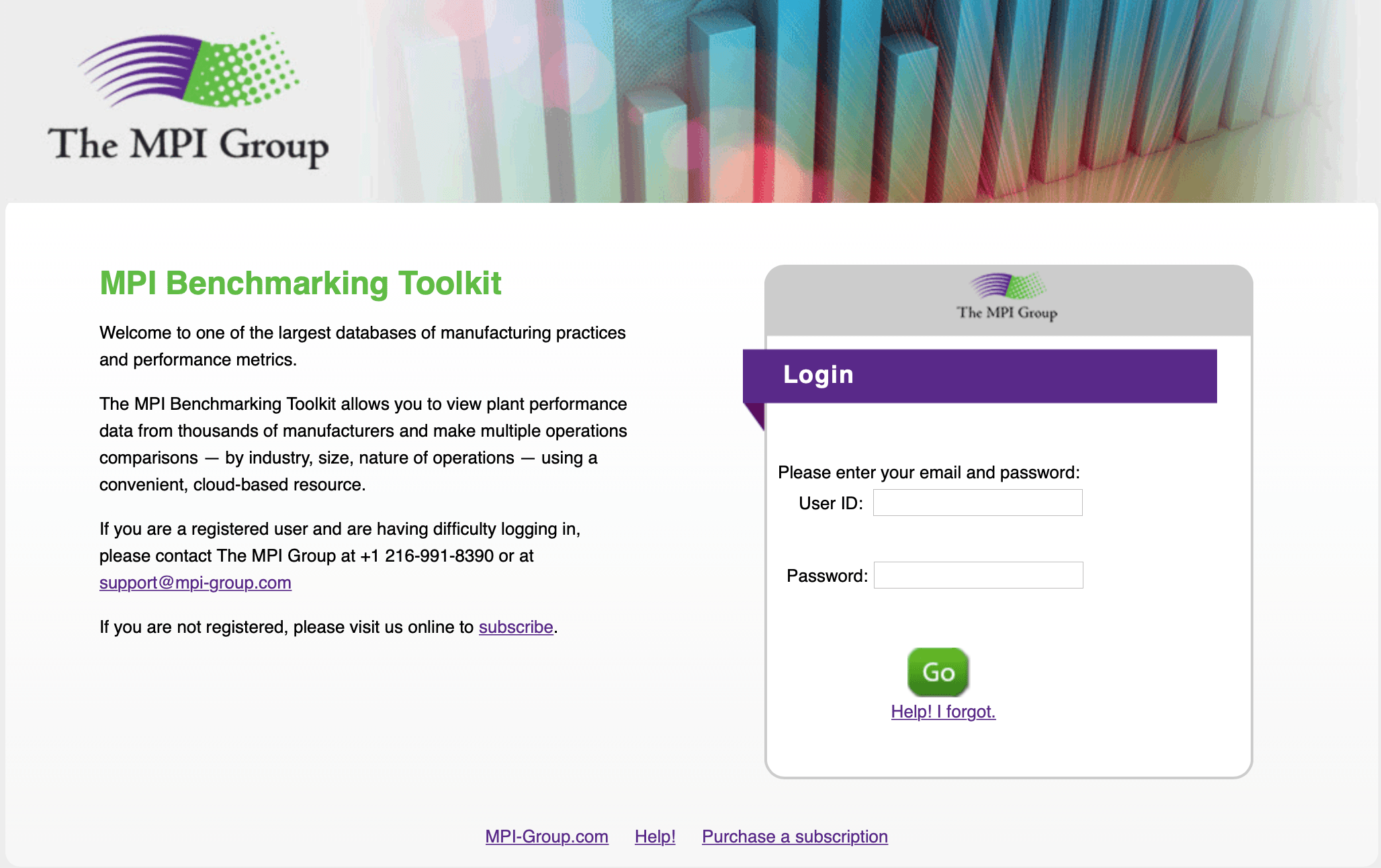 Manufacturers Benchmarking Toolkit The MPI Group