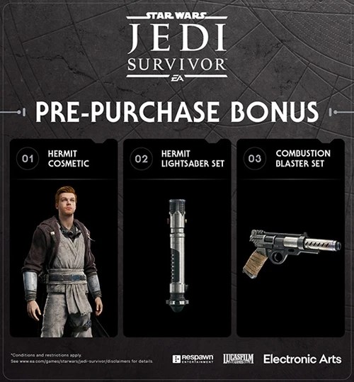 กำหนดขาย! "Star Wars Jedi Survivor" พร้อมรายละเอียดโบนัส