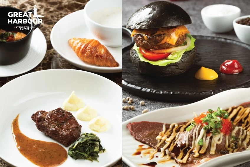 บุฟเฟต์นานาชาติอร่อยดับร้อนที่ "Great Harbour" กับโปรพิเศษเมื่อมา 2 คน