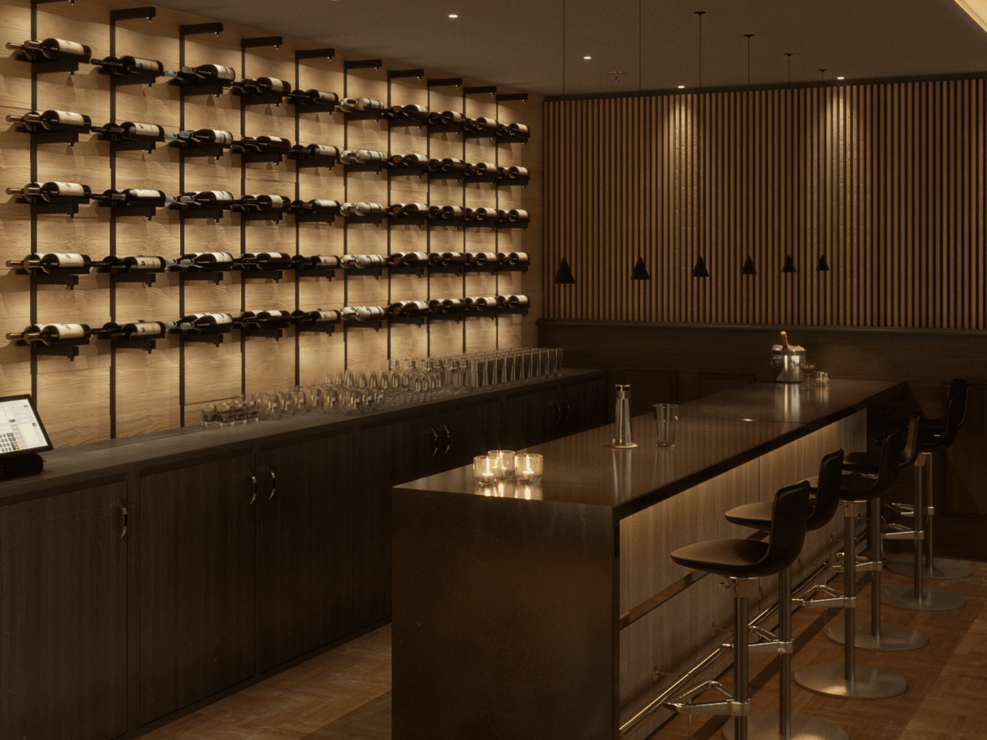 MP Lighting LEDintegrated Wine Rack Systems