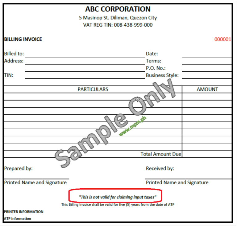 Sales Invoice vs Billing Invoice