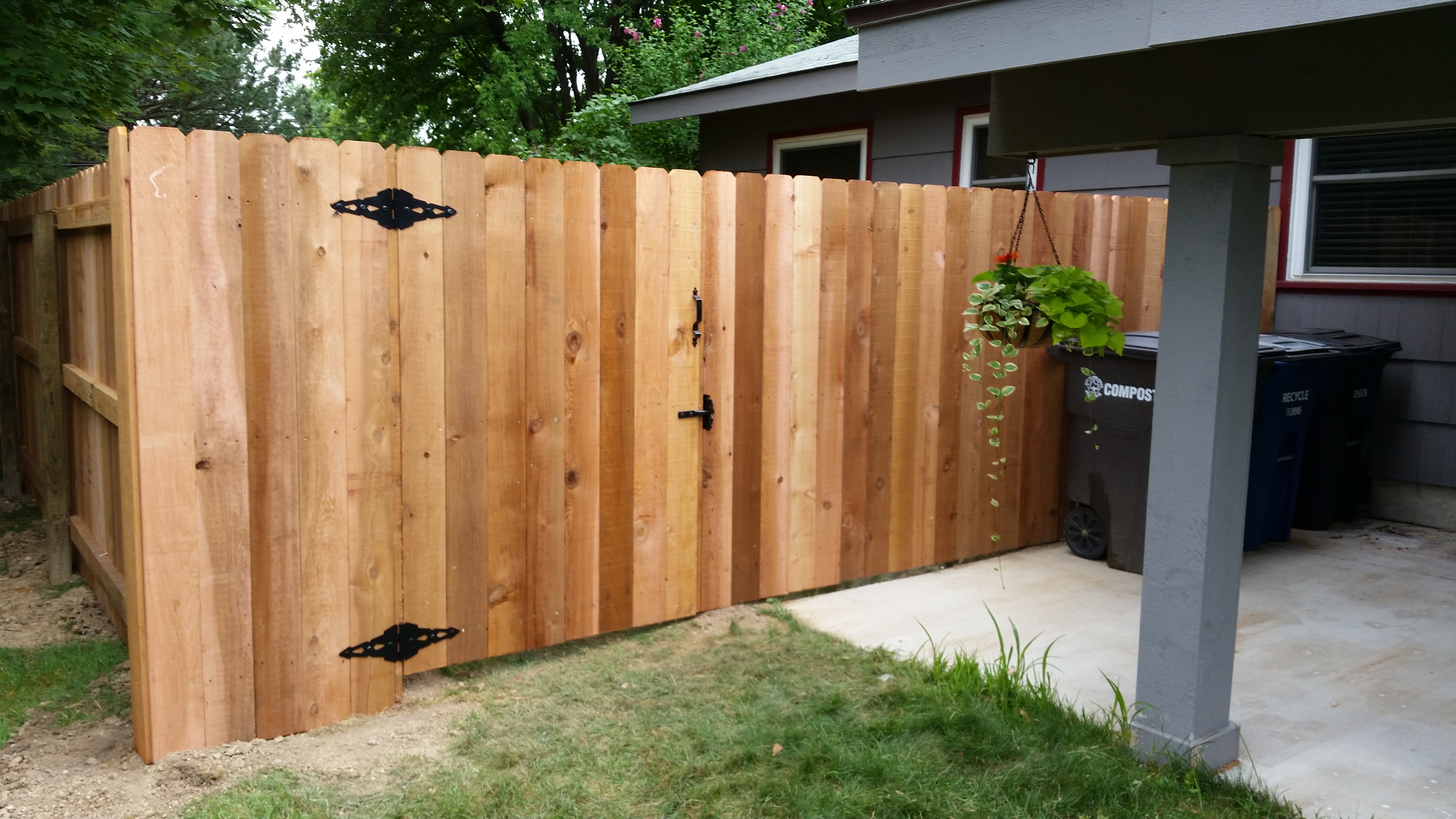 Traditional Wood Fence and Gate Murray Property Management