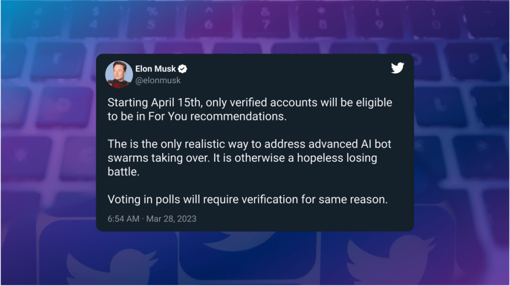 Twitter to add Verification Requirement for "For You"