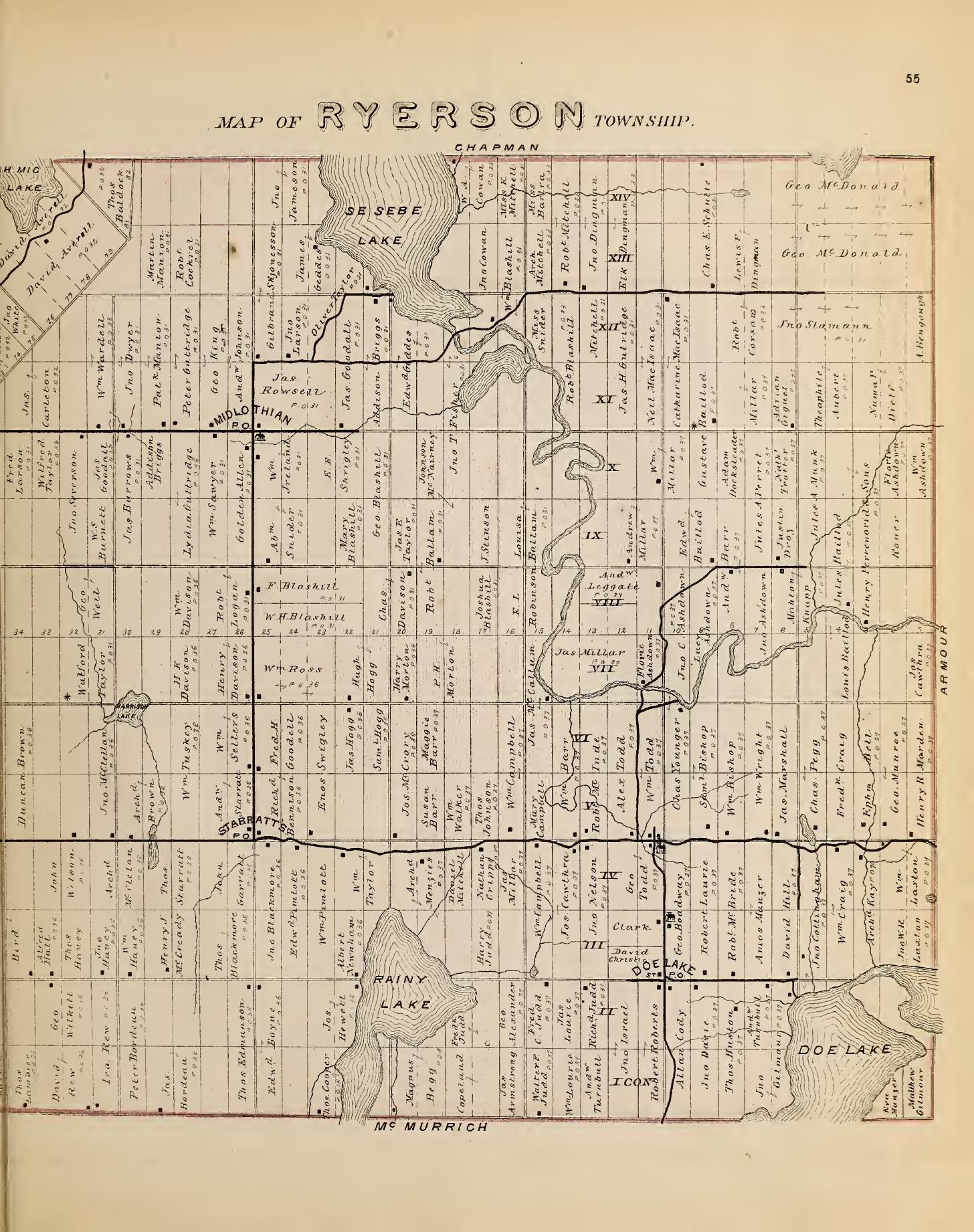The Township of Ryerson, Parry Sound