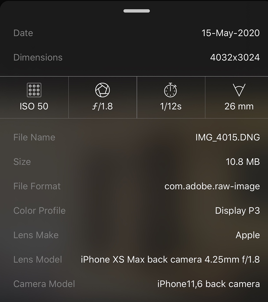iPhone camera focal length Hardware MPU Talk