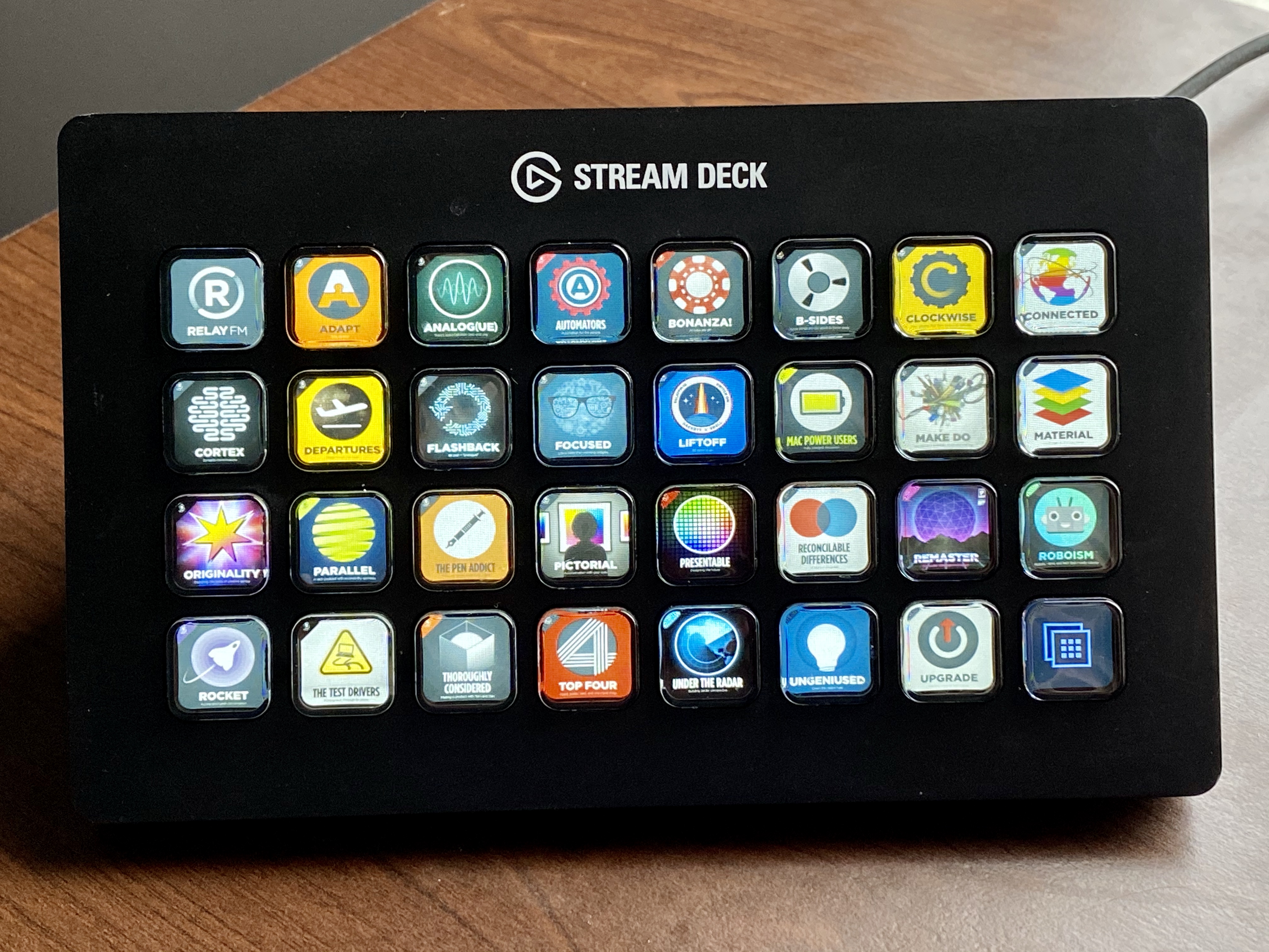 Stream Deck XL and Relay.FM streamdeck MPU Talk