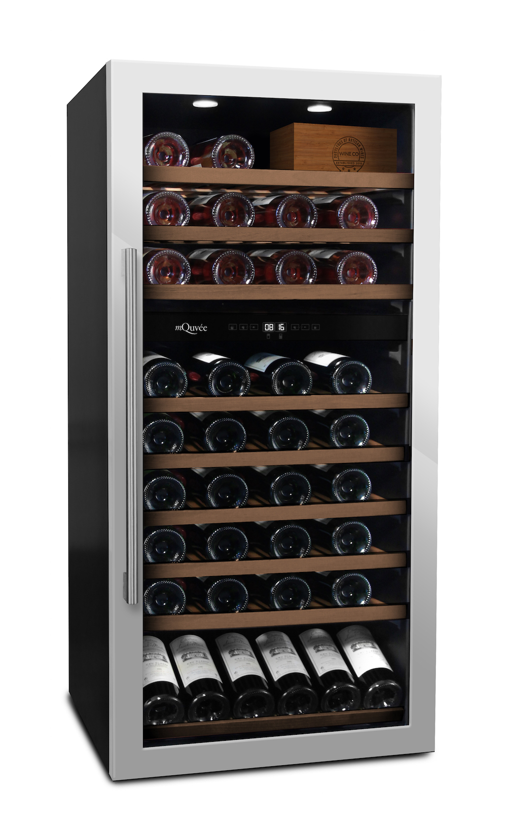 mQuvée freestanding wine cooler wine serve 89 bottles