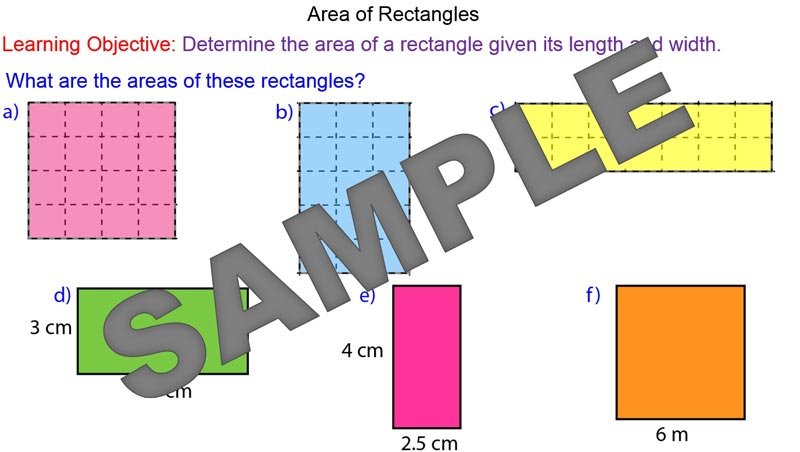 Area of Rectangles