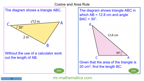 Revising the Cosine Rule
