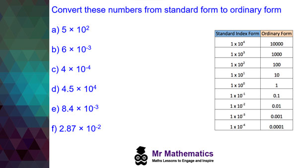 Introducing Standard Form - Mr-Mathematics.com