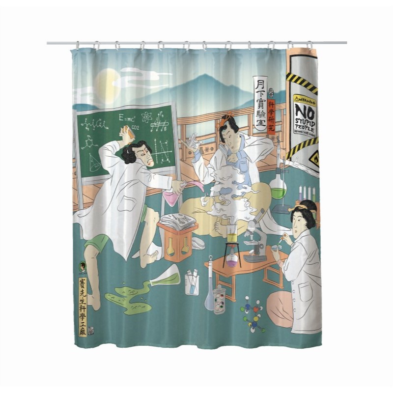 Science Shower Curtain Ukiyoe Science Lab Mr.sci science factory